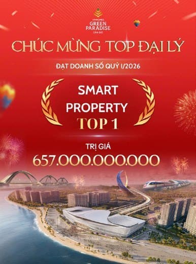 TOP 1 doanh số Quý I/2026