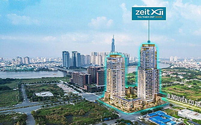 Phối cảnh dự án Thu Thiem Zeit River